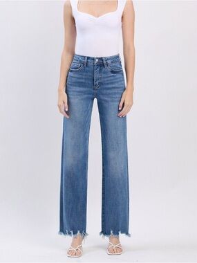 Vervet High-Rise Wide-Leg Jeans - 28